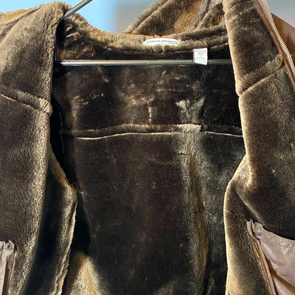 Valerie Stevens casual Faux Suede/Fur Coat - Picture 4 of 10